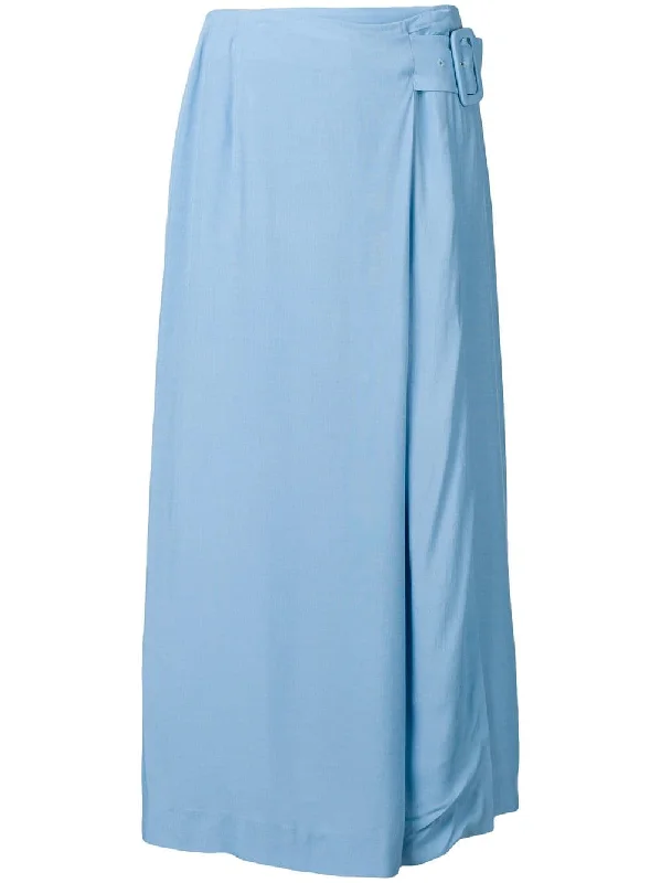 ellis buckle maxi skirt silk skirt lustrous