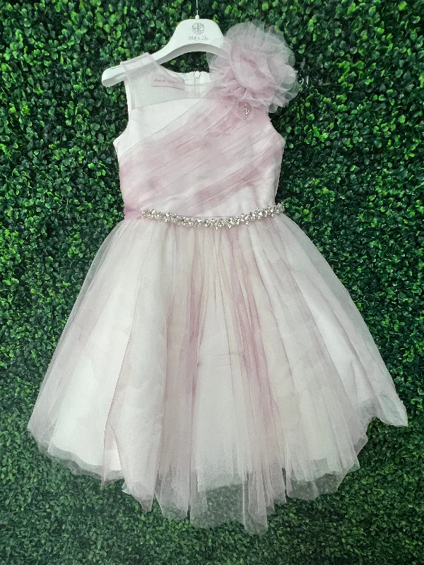 Nunzia Corinna Made in Italy Lavender Party Dress with Rhinestone Belt Tunics Distressed trendy Nunzia Corinna Made in Italy Lavender Party Dress with Rhinestone Belt Tunics Distressed trendy