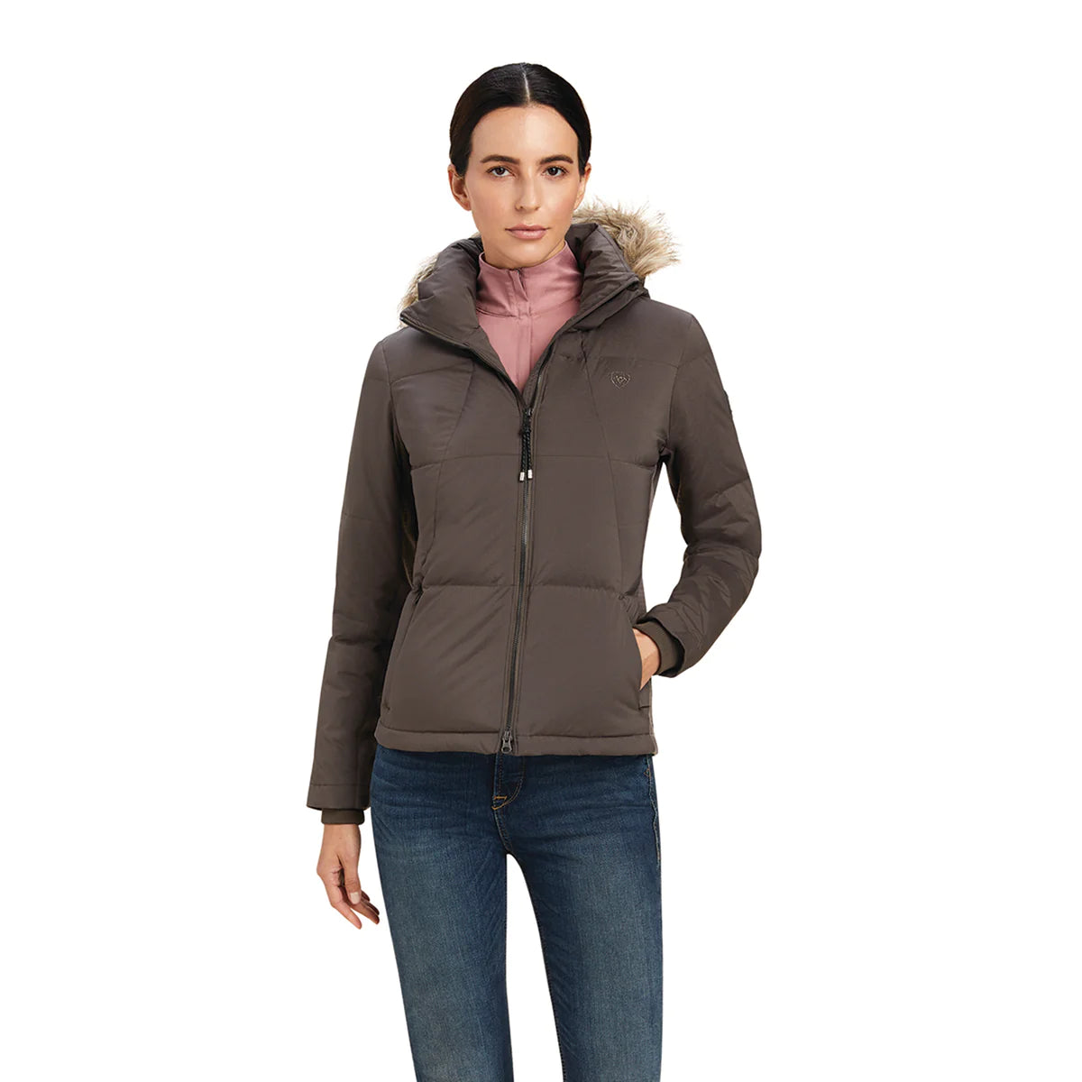 Ariat Women's Altitude Down Jacket Ribbed Jacket Pleated Jacket Ruffled Jacket