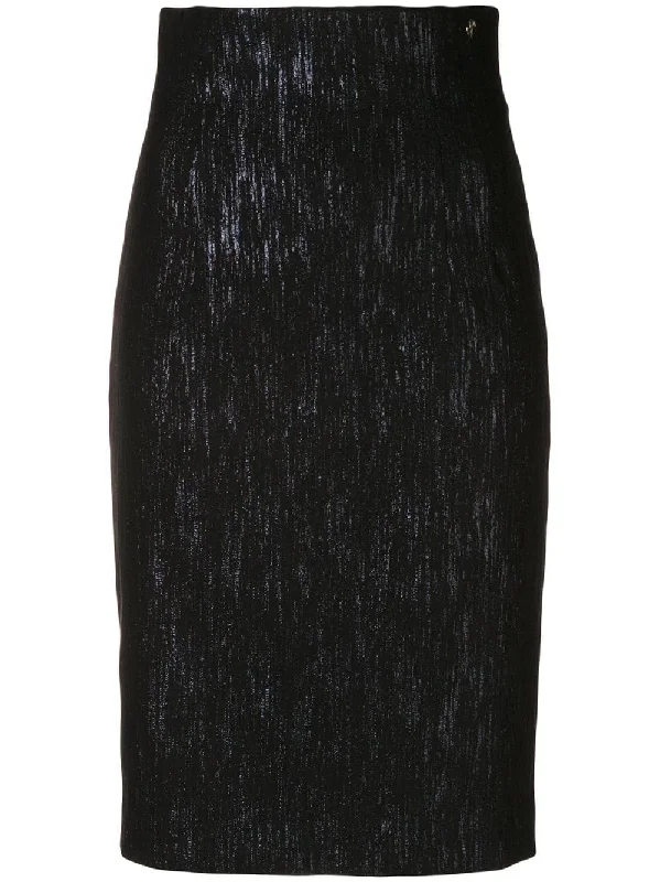 classic high-waisted skirt cashmere skirt soft