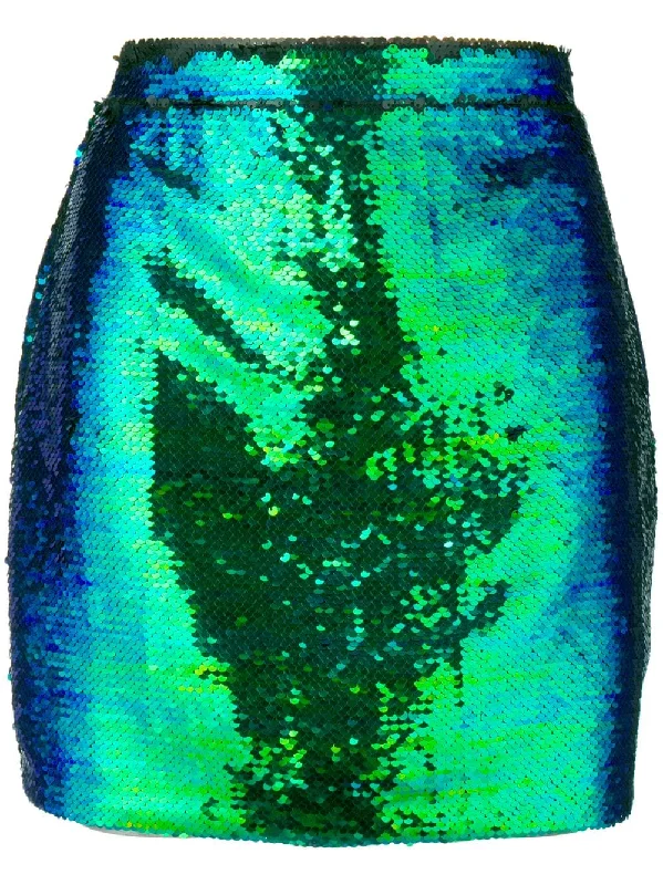 sequin embellished mini skirt linen skirt airy