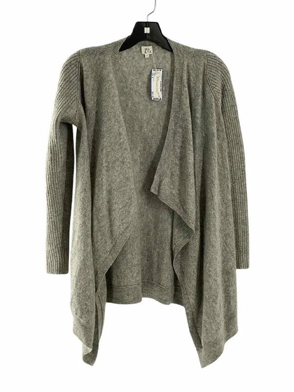 Iris & Ink Size S Gray 100% cashmere Sweater Lace Blend Ribbed Blend Corduroy Blend