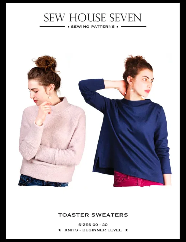 Sew House Seven - TOASTER SWEATERS Open Front Closed Front Wrap Front