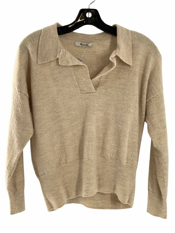 MadeWell Size S Cream Sweater Layered Multi-layer Single Layer