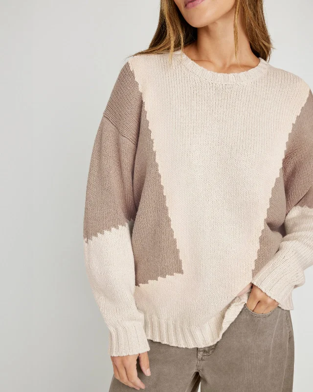 Camden Colorblock Sweater Fitted Slim Tailored