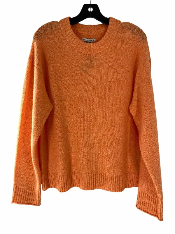 American Eagle Size S Orange Sweater Hooded Sweater Collared Sweater Shawl Collar