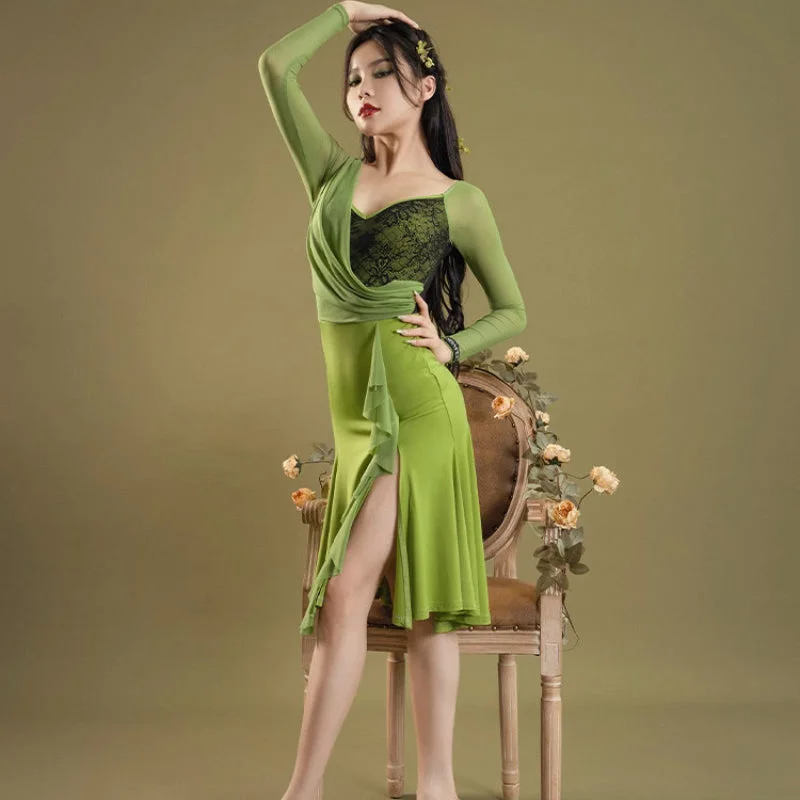 Lace Bandage Latin Dance Dress