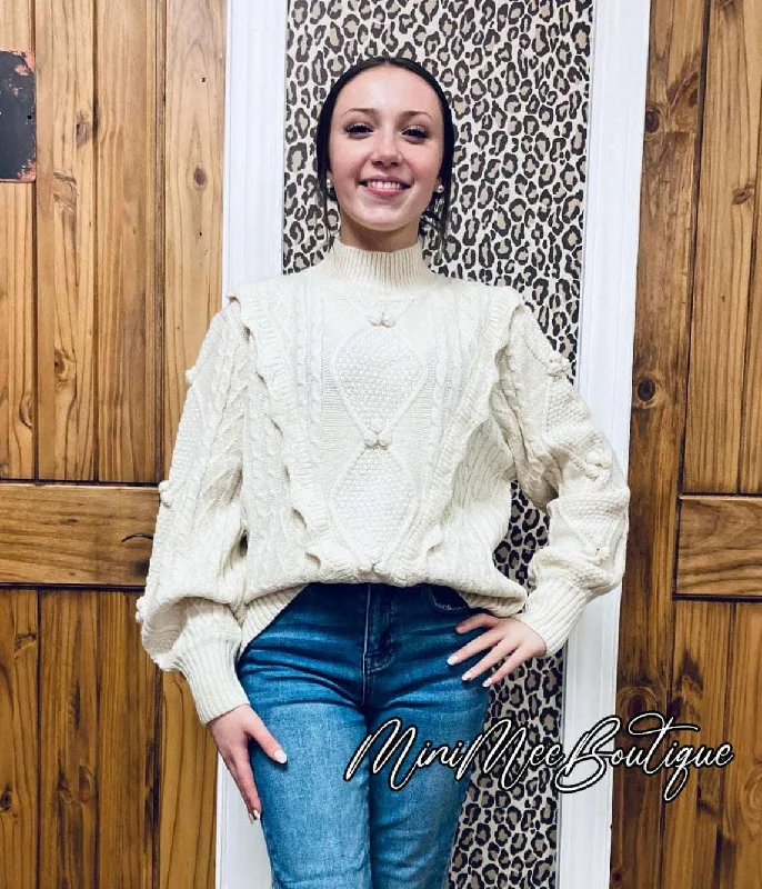 Ivory Accent Sweater Wool Fabric Cashmere Fabric Tweed Fabric