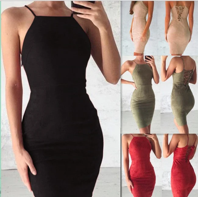 Sexy strap dress 2021Womens Party Club Sling Dress
