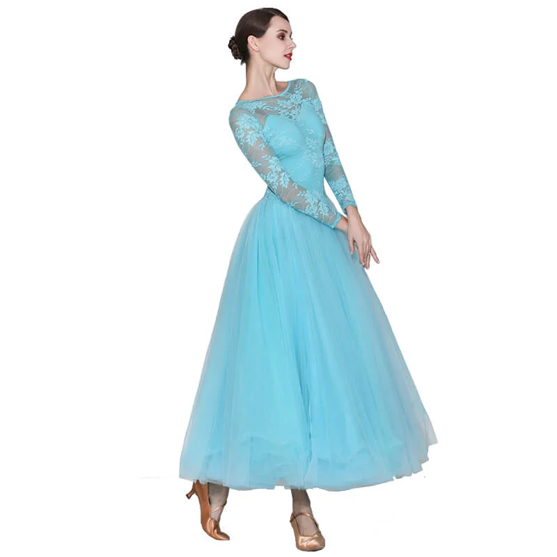 Long Sleeve A-Line Long Dress