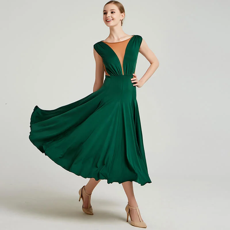 Sleeveless Flared Long Dress