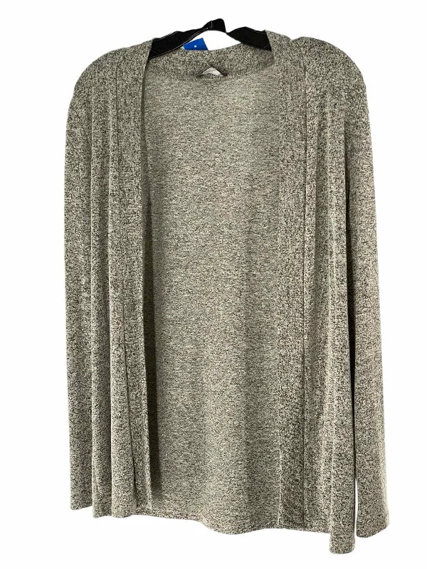 Market & Spruce Size S White Black Heather Sweater Mesh Blend Leather Blend Suede Blend