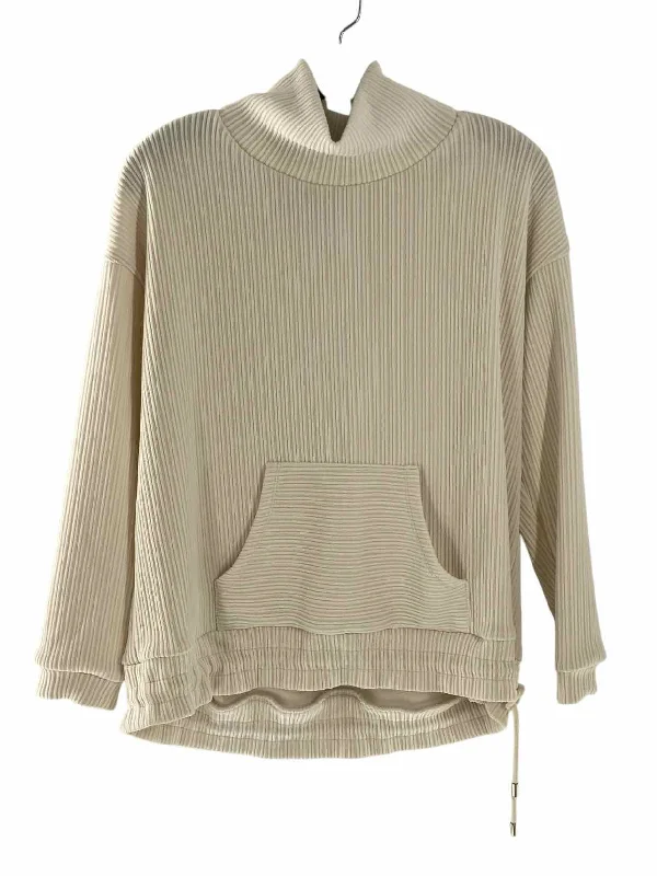 Wynne Layers Size S White Sweater Beaded Sweater Sequined Faux Fur