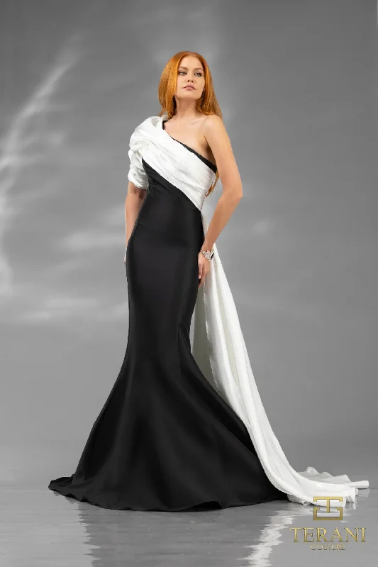 Terani Couture 251E4205 Long Formal Overskirt Mermaid Evening Dress