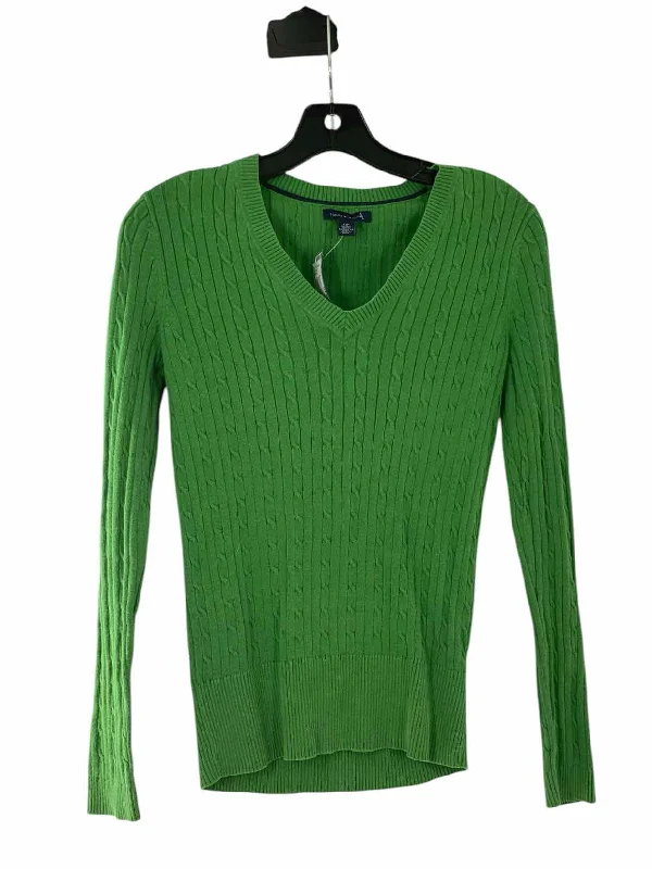 Tommy Hilfiger Size SP Green Sweater Stylish Fashionable Trendy