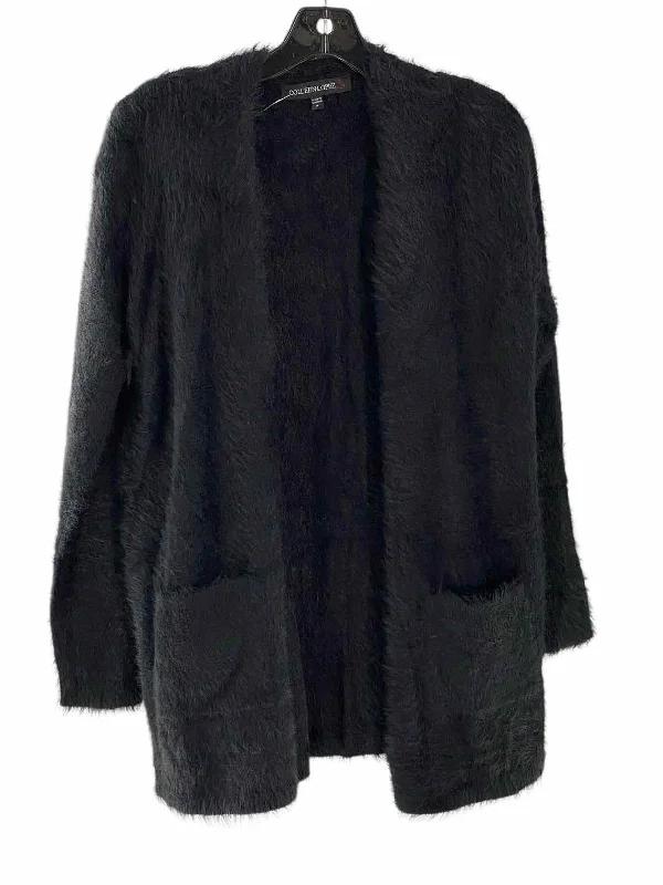 Colleen Lopez Size M Black Sweater Front Pockets Side Pockets Patch Pockets