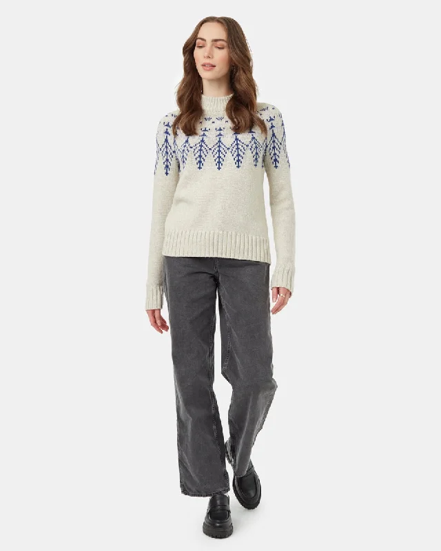 Highline Wool Intarsia Sweater Slim Fit Regular Fit Oversized