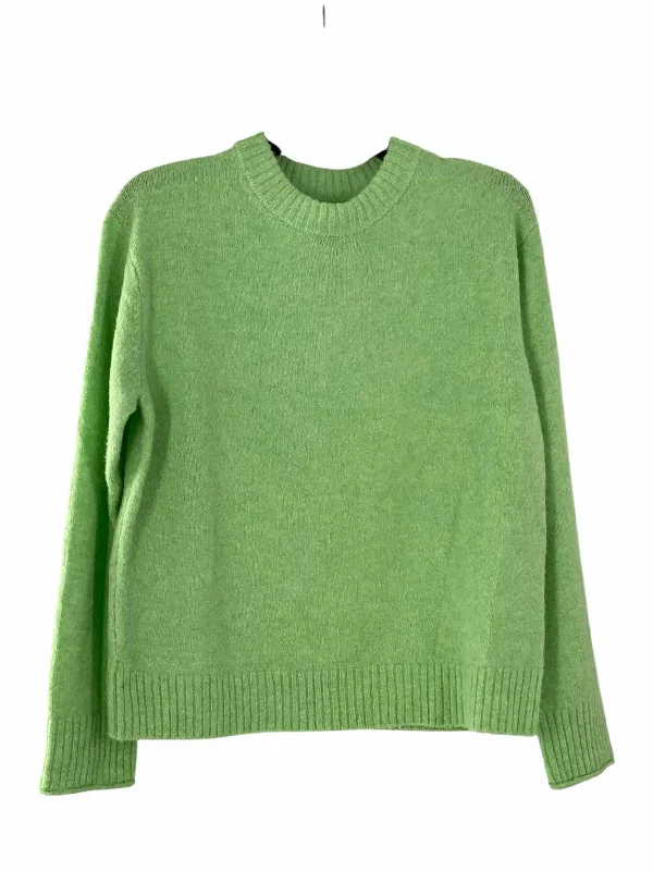 American Eagle Size XS Green Sweater Striped Floral Plaid