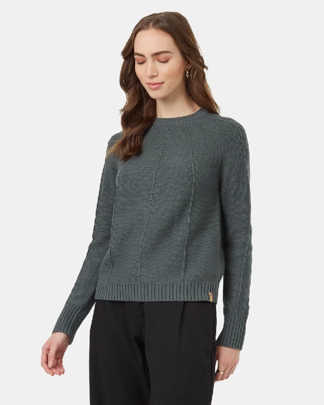 Highline TreeStitch Crew Sweater Graphic Sweater Embroidered Appliqued
