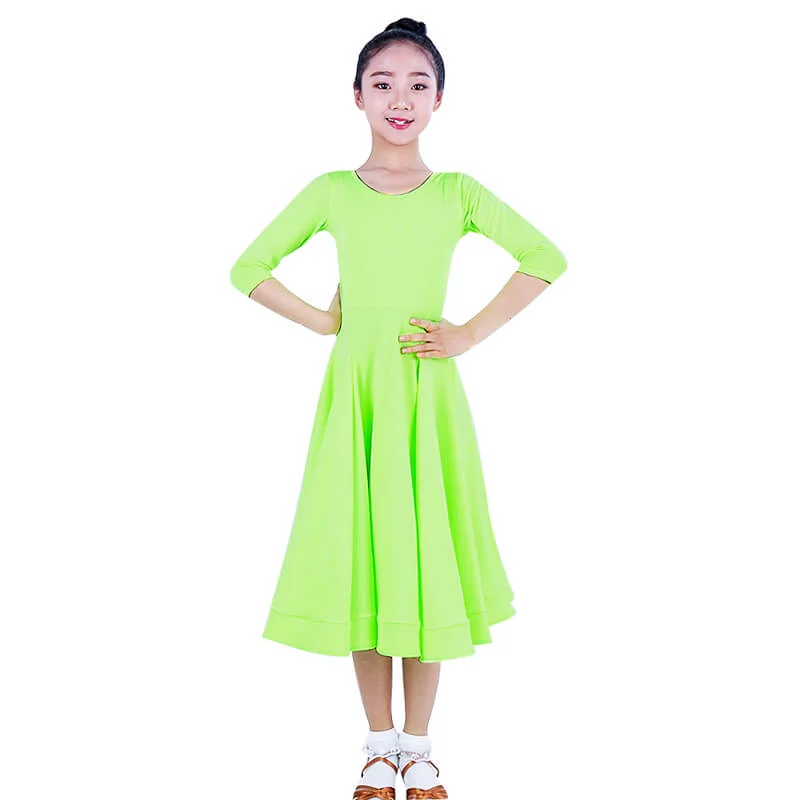 Flared Calf-Length Ballroom Dress