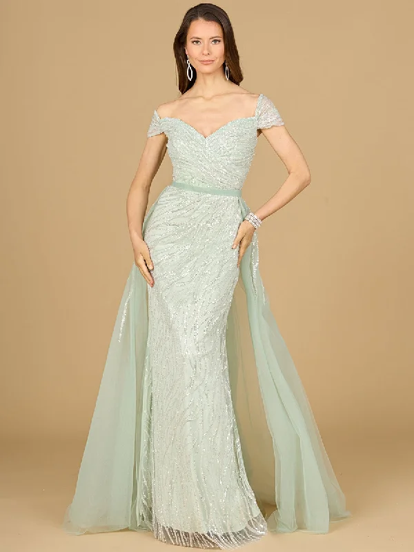 Lara Dresses 29162 Beaded Long Formal Overskirt Evening Dress