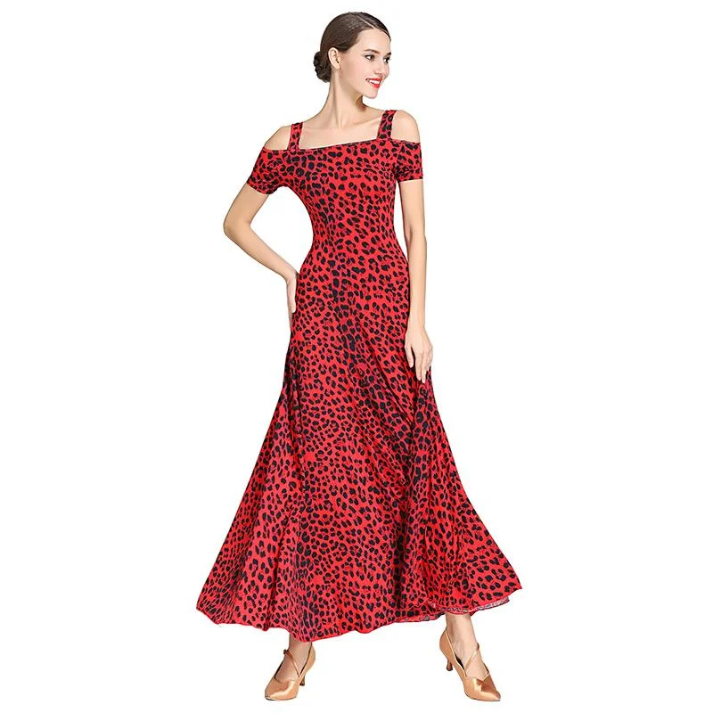 Slip Calf-Length Ballroom Dress