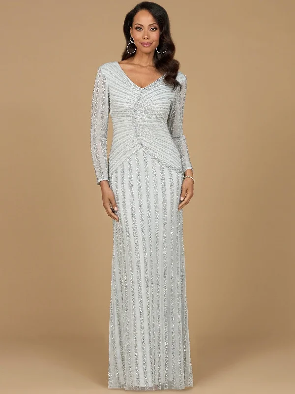 Lara Dresses 28953 Formal Beaded Long Sleeve Evening Dress