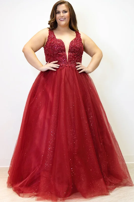 Sydneys Closet TE2323 Plus Size Size Long Mermaid Formal Prom Dress