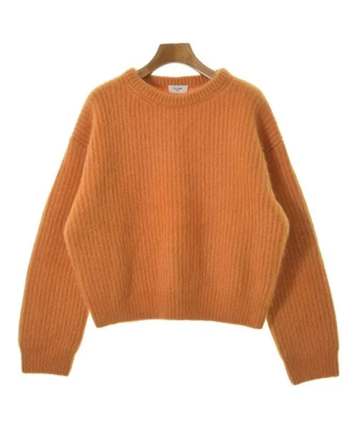 CELINE Sweaters Hooded Caped Shawl Collar