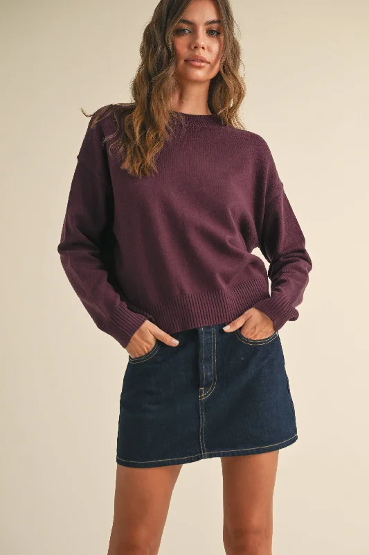 Ellie Sweater Top | Winter Jersey Fabric Tulle Fabric Batik Fabric