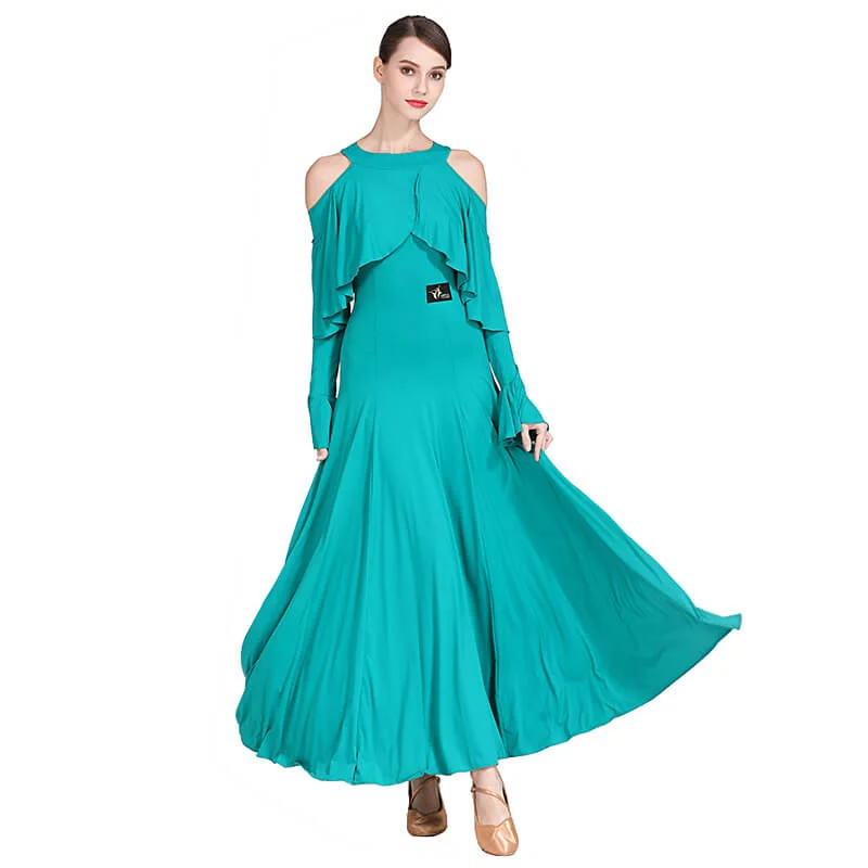 Swing Maxi Ballroom Dress with Ruffles