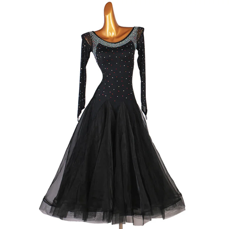 Jewelled Backless Ballroom Dress with Mesh