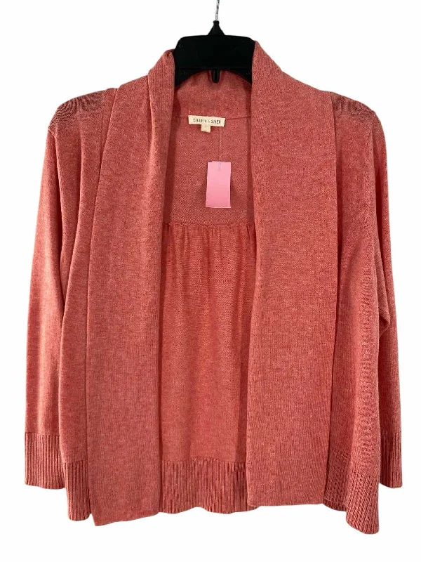 Eileen Fisher Size S Pink Sweater Terry Blend Velvet Blend Canvas Blend