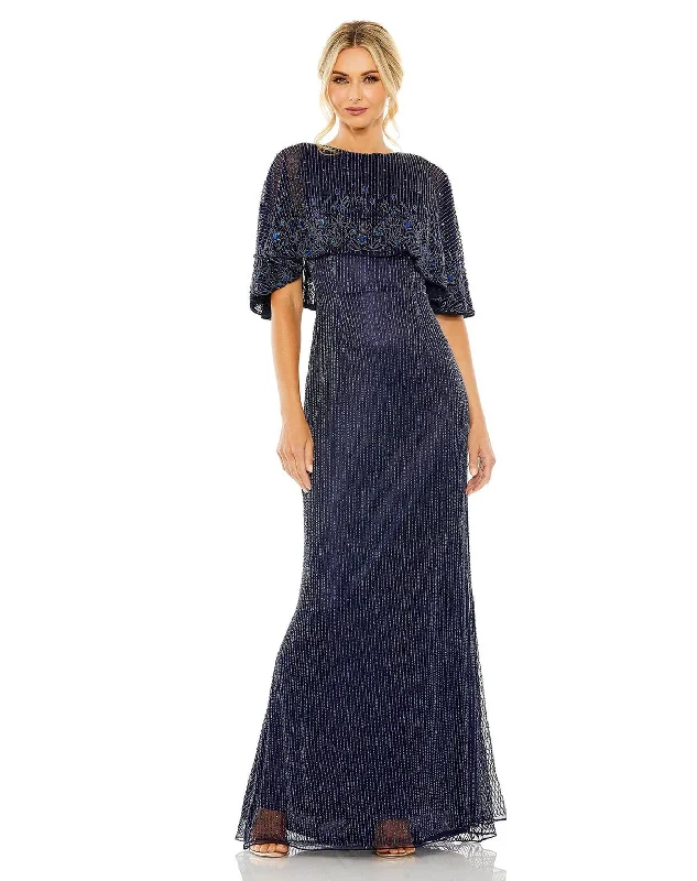 Mac Duggal 5797 Long Formal Cape Dress