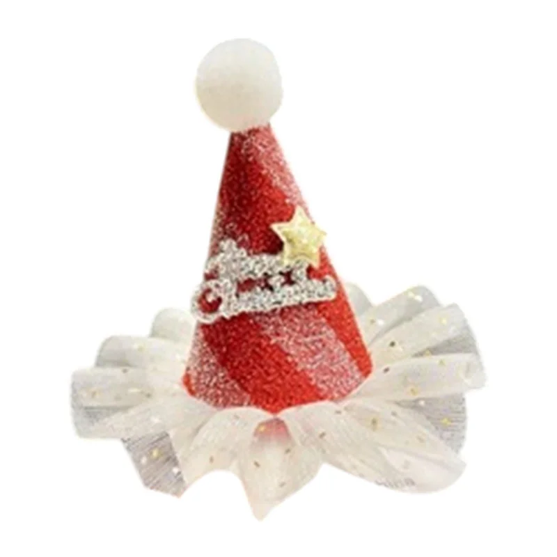 Christmas Hair Clip for Women Unique Hair Pin for Party Fancy Dress Festival Red