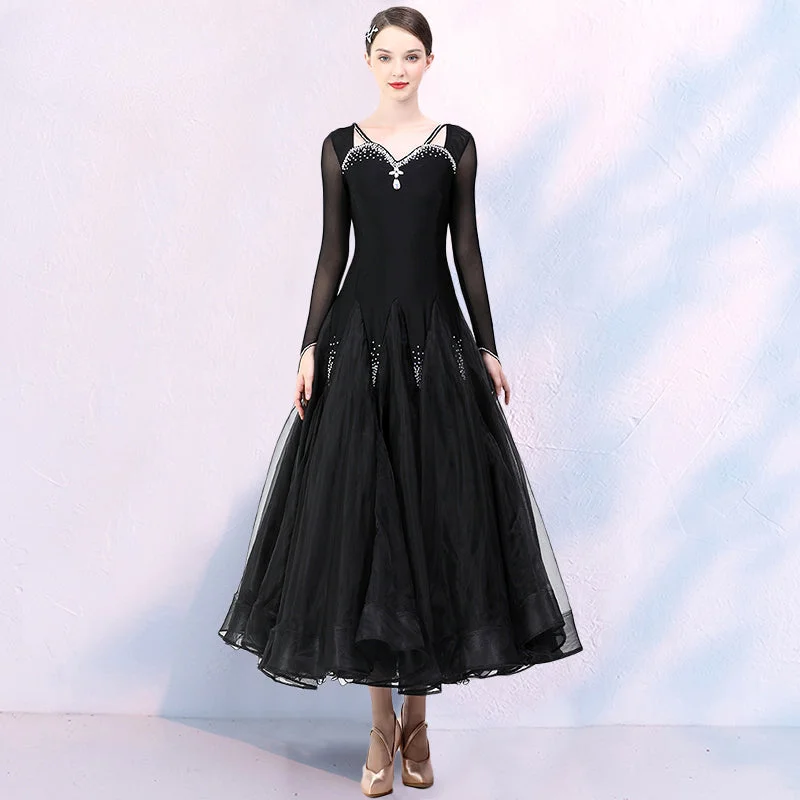 Gradient Color Ballroom Dance Dress