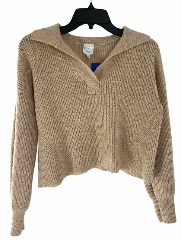 Freshman 1996 Size S Beige Crop Sweater Lightweight Heavyweight Midweight