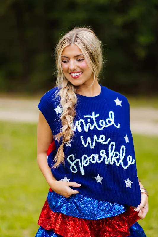 Queen of Sparkles United We Sparkle Sweater Vest Lightweight Heavyweight Midweight