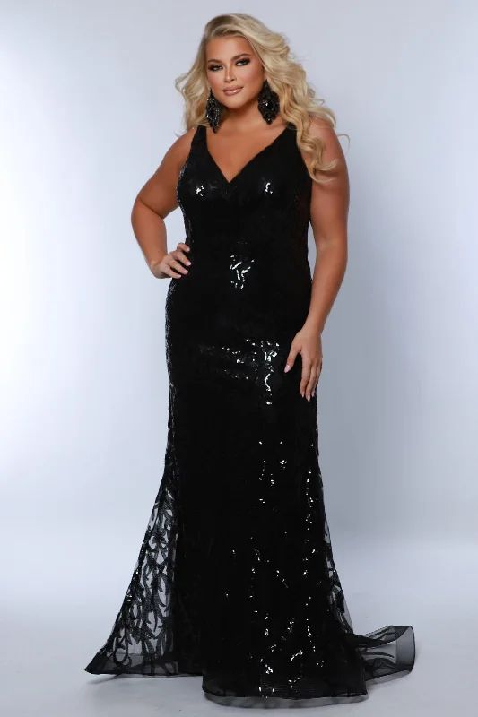 Sydneys Closet TE2303 Long Mermaid Formal Plus Size Prom Dress