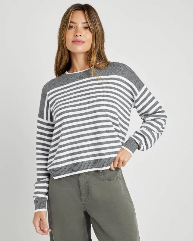 Heather Fog/Ice Stripe