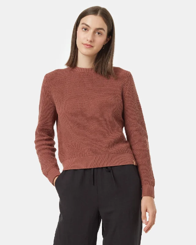 Highline Crew Sweater Mesh Fabric Canvas Fabric Denim Fabric