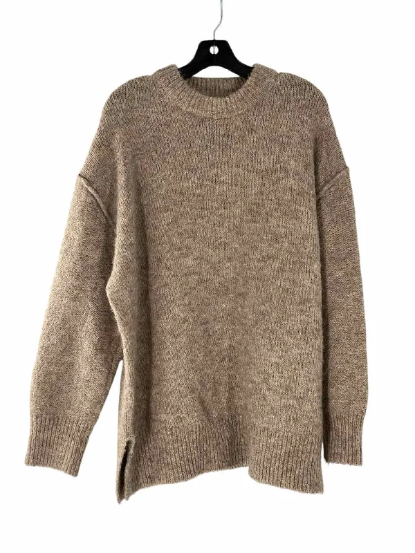 TOPSHOP Size 4-6 Beige Sweater Slim Fit Regular Fit Oversized