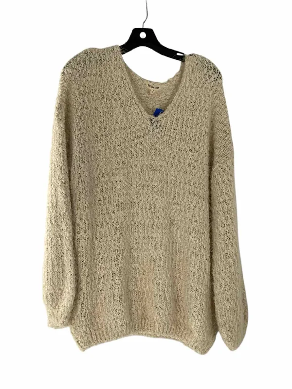 Hidden Alley Size M White Sweater Tailored Straight A-Line