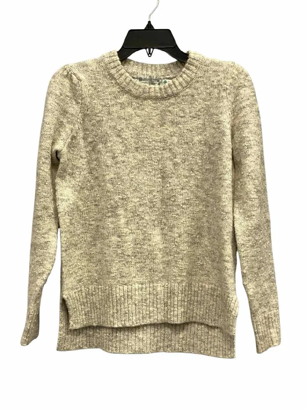 Aventura Size S Cream Gray Sweater Oversized Loose Flowy