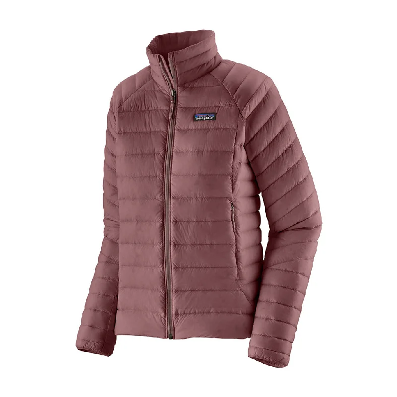Patagonia Women's Down Sweater Jacket - Past Season Houndstooth Herringbone Solid