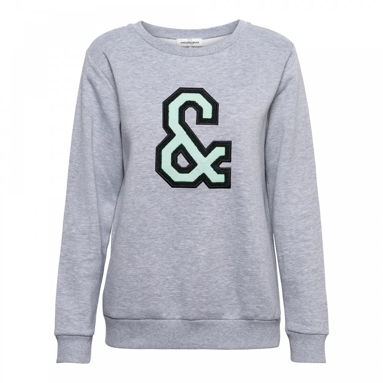 &CO Woman Sienna Sweater - Grey Fleece Fabric Down Fabric Feather Fabric