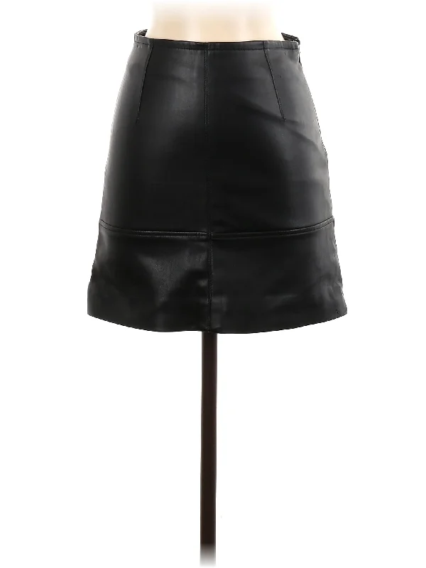 Faux Leather Skirt