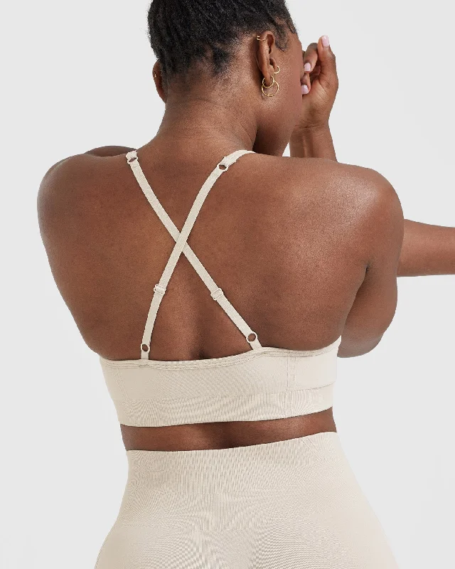 Effortless Strappy Bralette | Sand