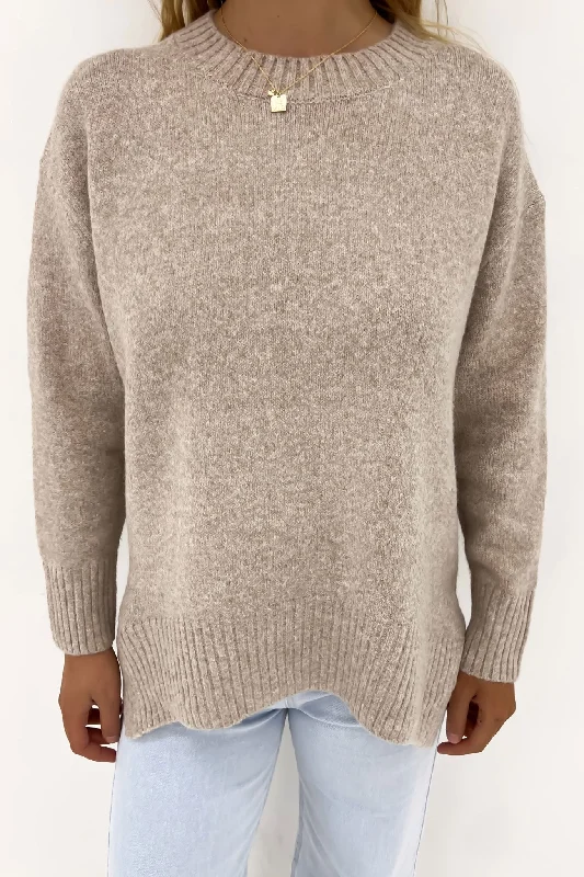 Leah Knit Jumper Beige