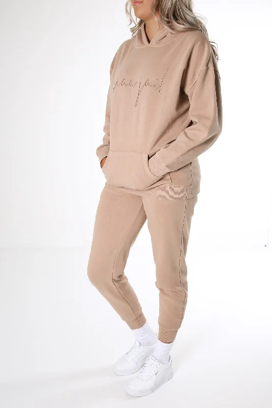 Luxe Lounge Hoody Brown